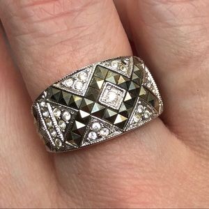 judith jack Jewelry - Judith Jack sterling/marcasite/Swarovski ring Sz 8 judith jack Jewelry - Judith Jack sterling/marcasite/Swarovski ring Sz 8